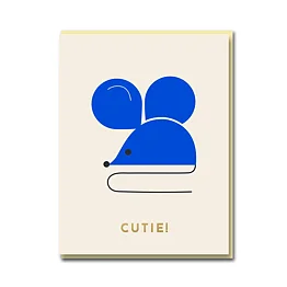 Sparkle And Spin Cutie Mouse Card