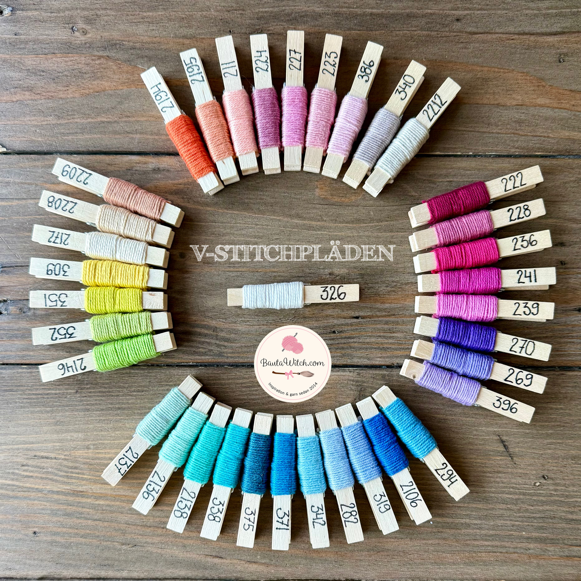 Garnpaket till V-stitchpläd, 128x170cm (53 nystan) - 3