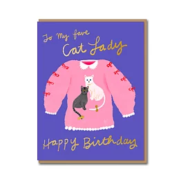 Cat Lady Card