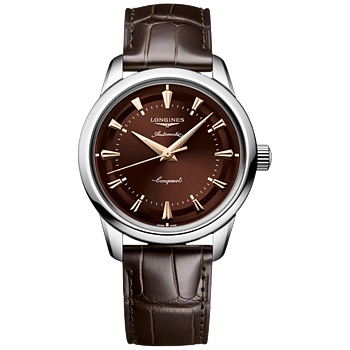 L1.649.4.62.2 Longines Conquest Heritage brun 38