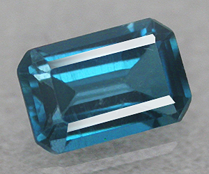 Preciosa piedra preciosa suelta de topacio azul Londres natural de talla esmeralda