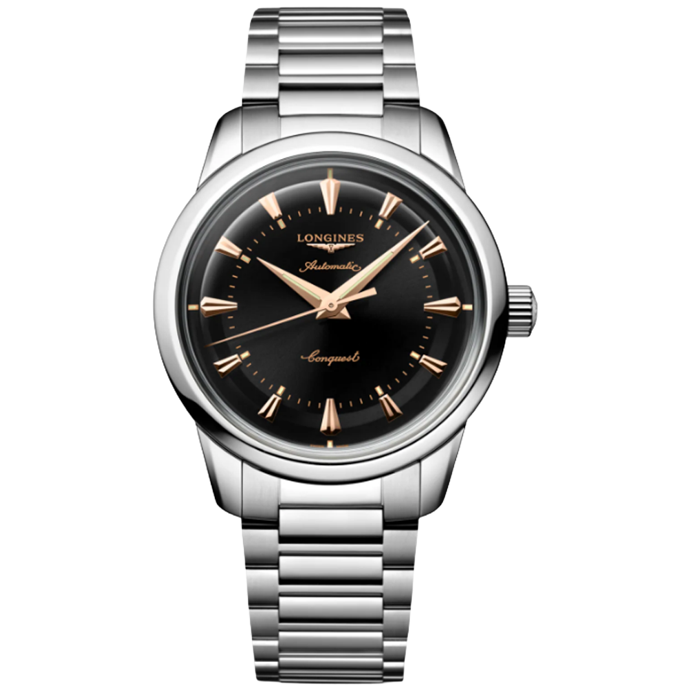 L1.649.4.52.6 Longines Conquest Heritage svart 38
