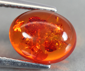 Gorgeous natural untreated loose amber gemstone with unique inclusions - 2