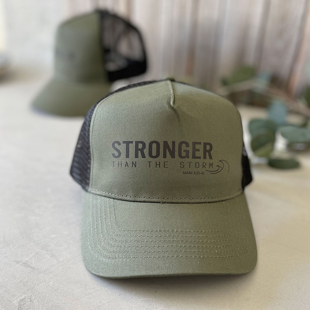 Truckerkeps – Stronger, olivgrön - 2