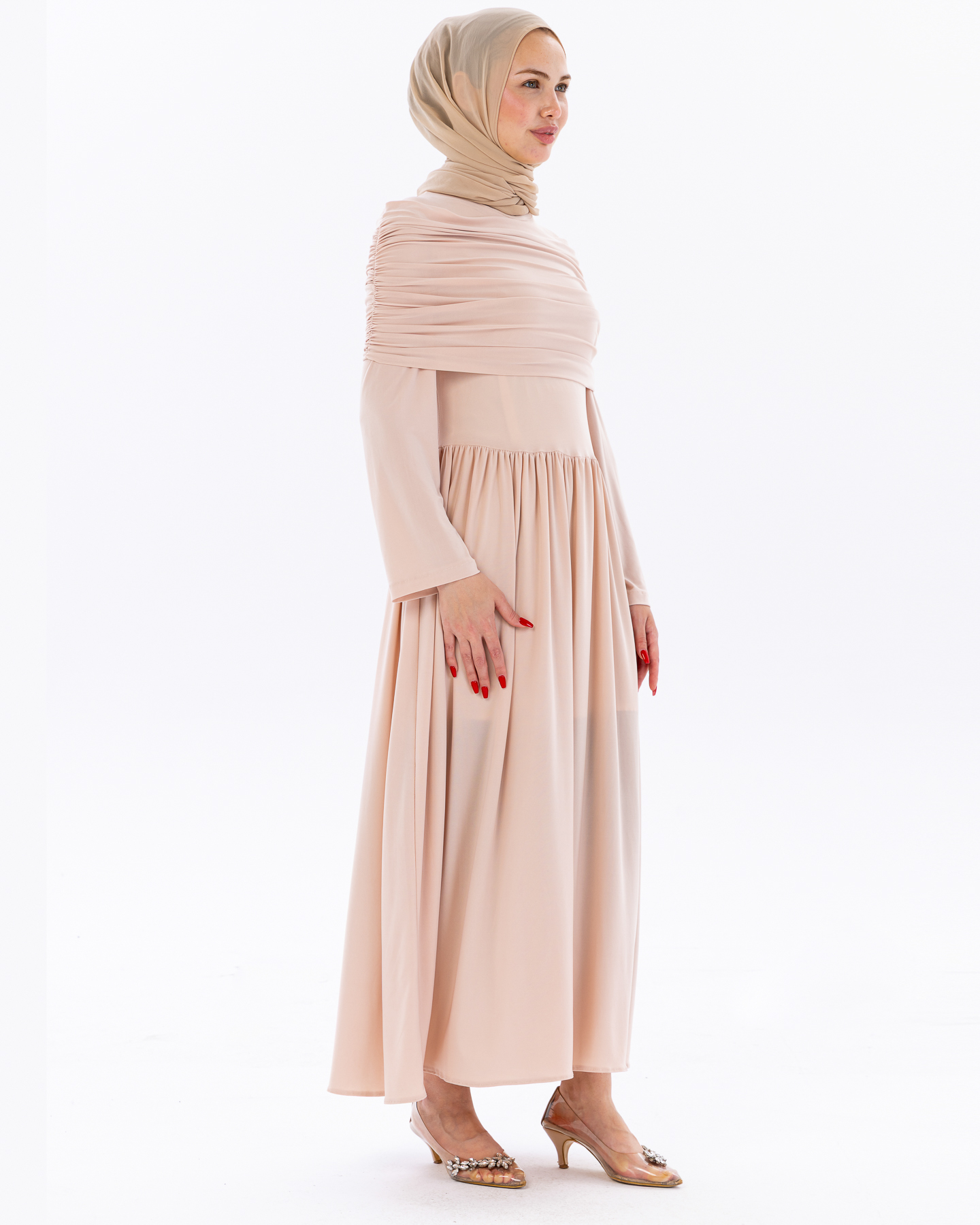 Day dress - Beige - 11