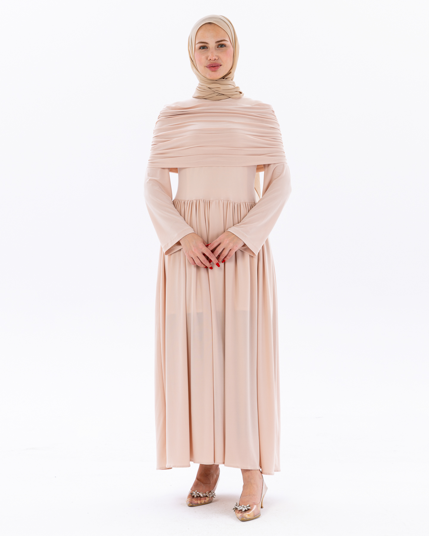 Day dress - Beige - 9