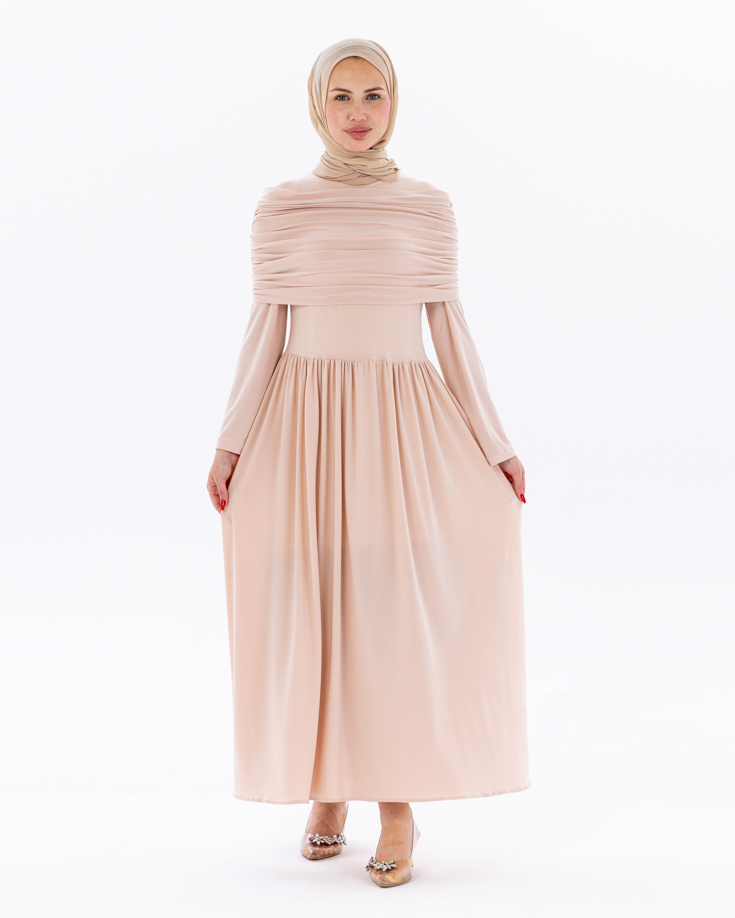 Day dress - Beige - 12