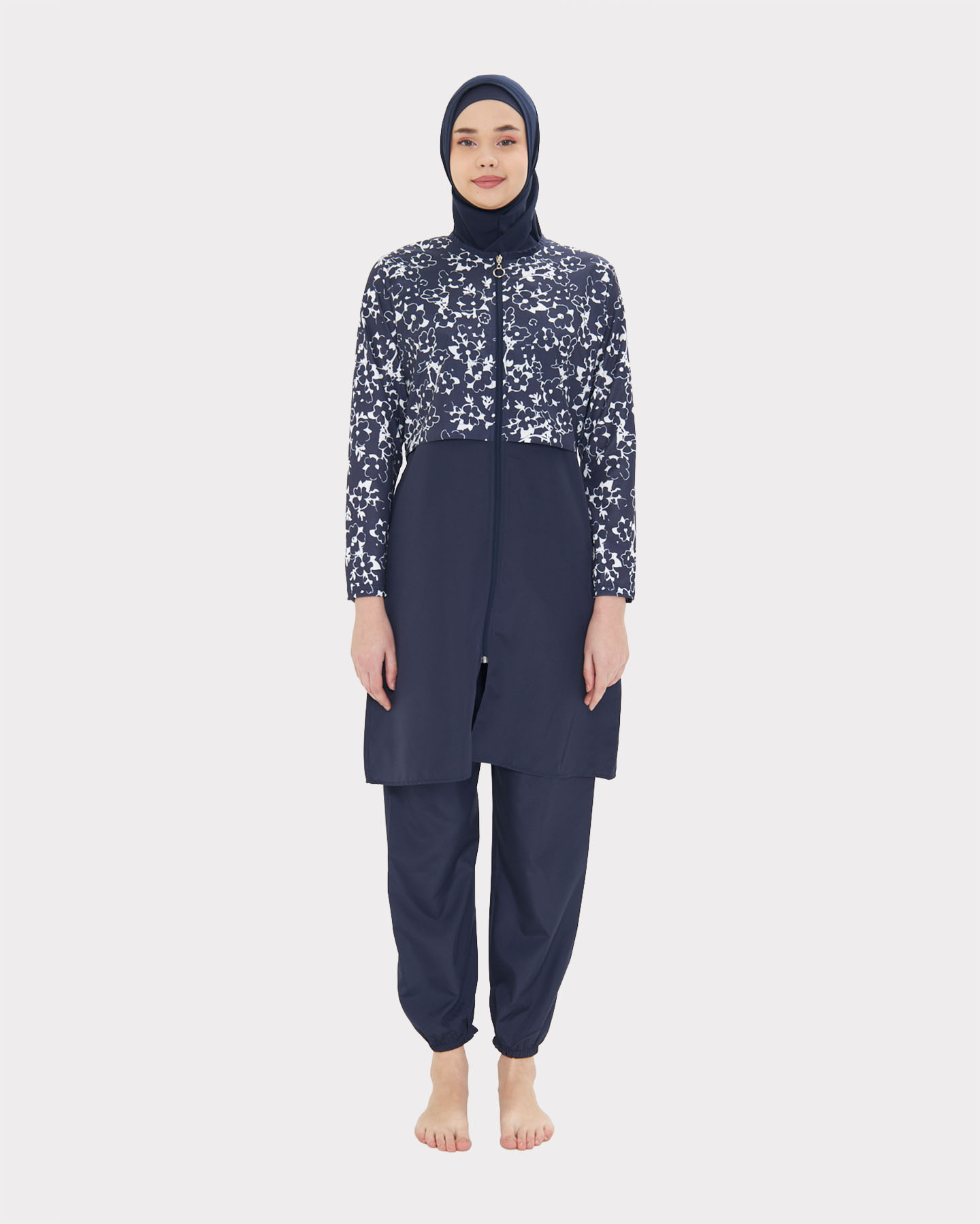 Muslim Swimsuit with hijab - Midnight Blue