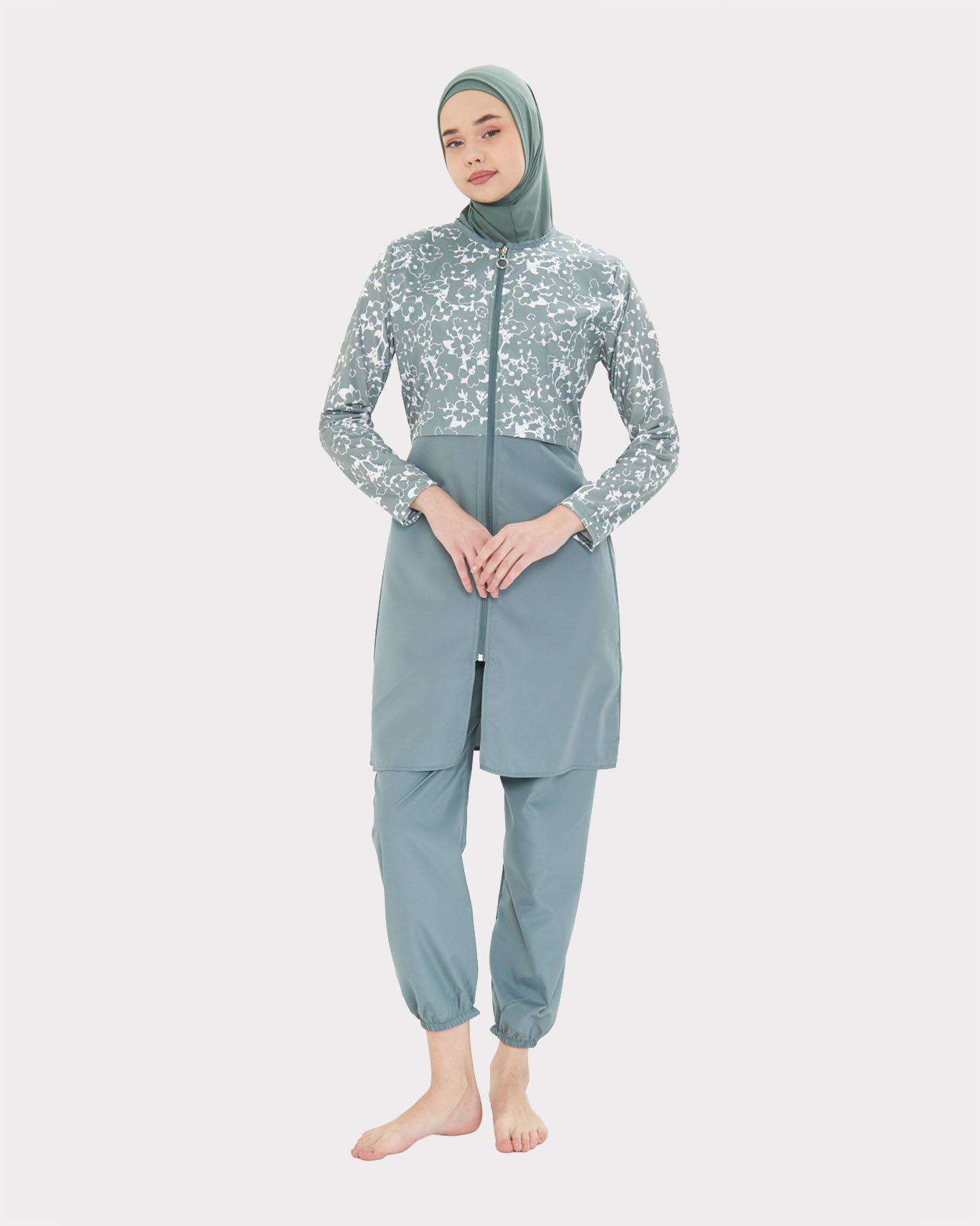 Muslim Swimsuit with hijab - Green