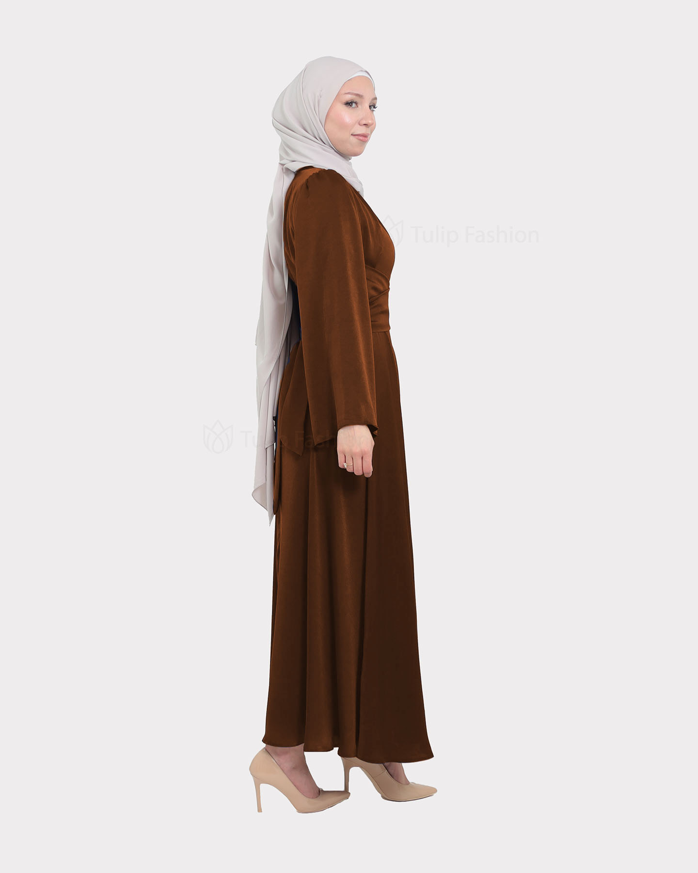 Party dress - Brown - 3