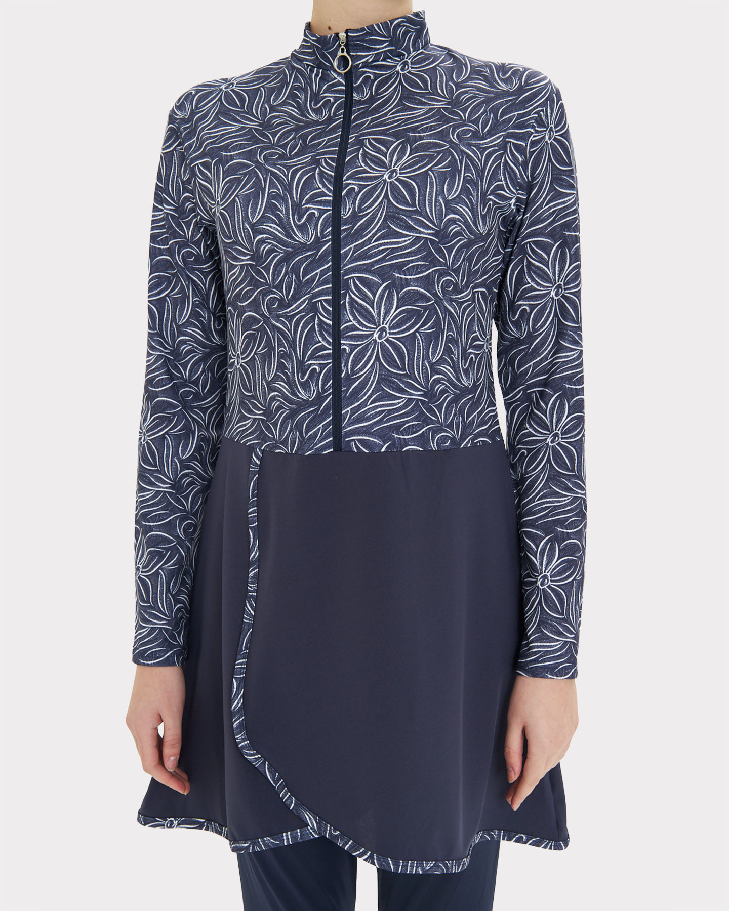Muslim Swimsuit with hijab - Midnight Blue - 5