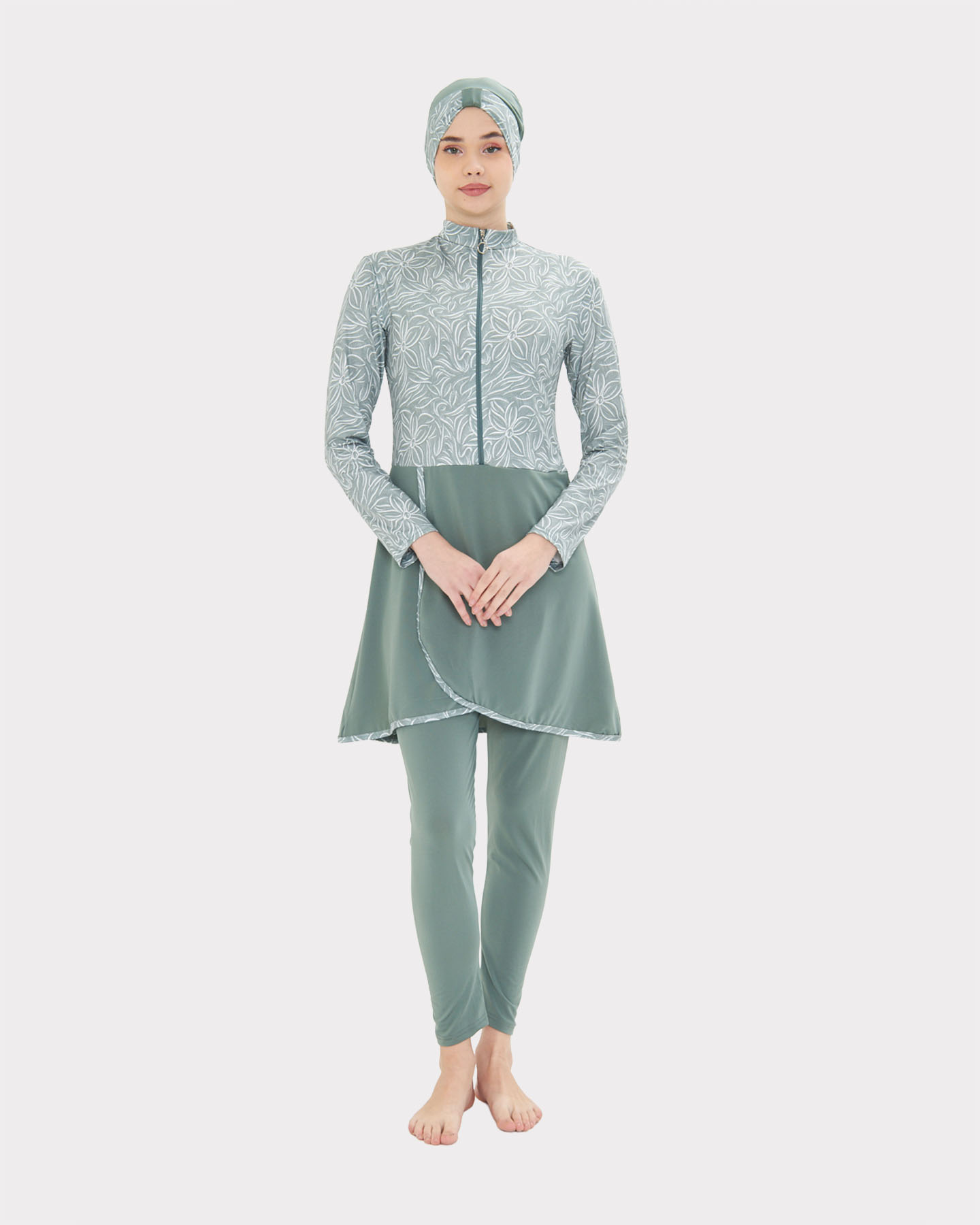 Muslim Swimsuit with hijab - Green