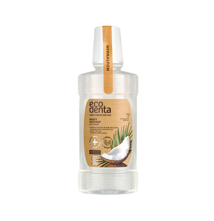 Organic Minty Coconut Mouthwash 250ml Ecodenta