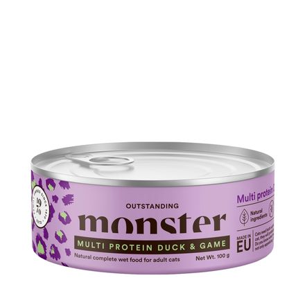 Monster Cat Adult Multi Protein Duck/Game 100g
