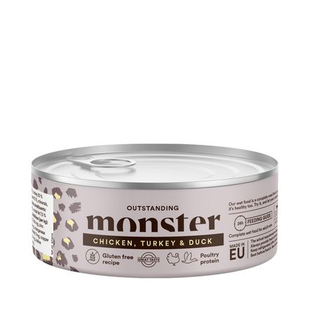 Monster Cat Adult Multi Protein Chicken/Turkey/Duck 100g