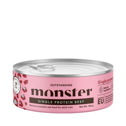 Monster Cat Adult Single Protein Beef 100g