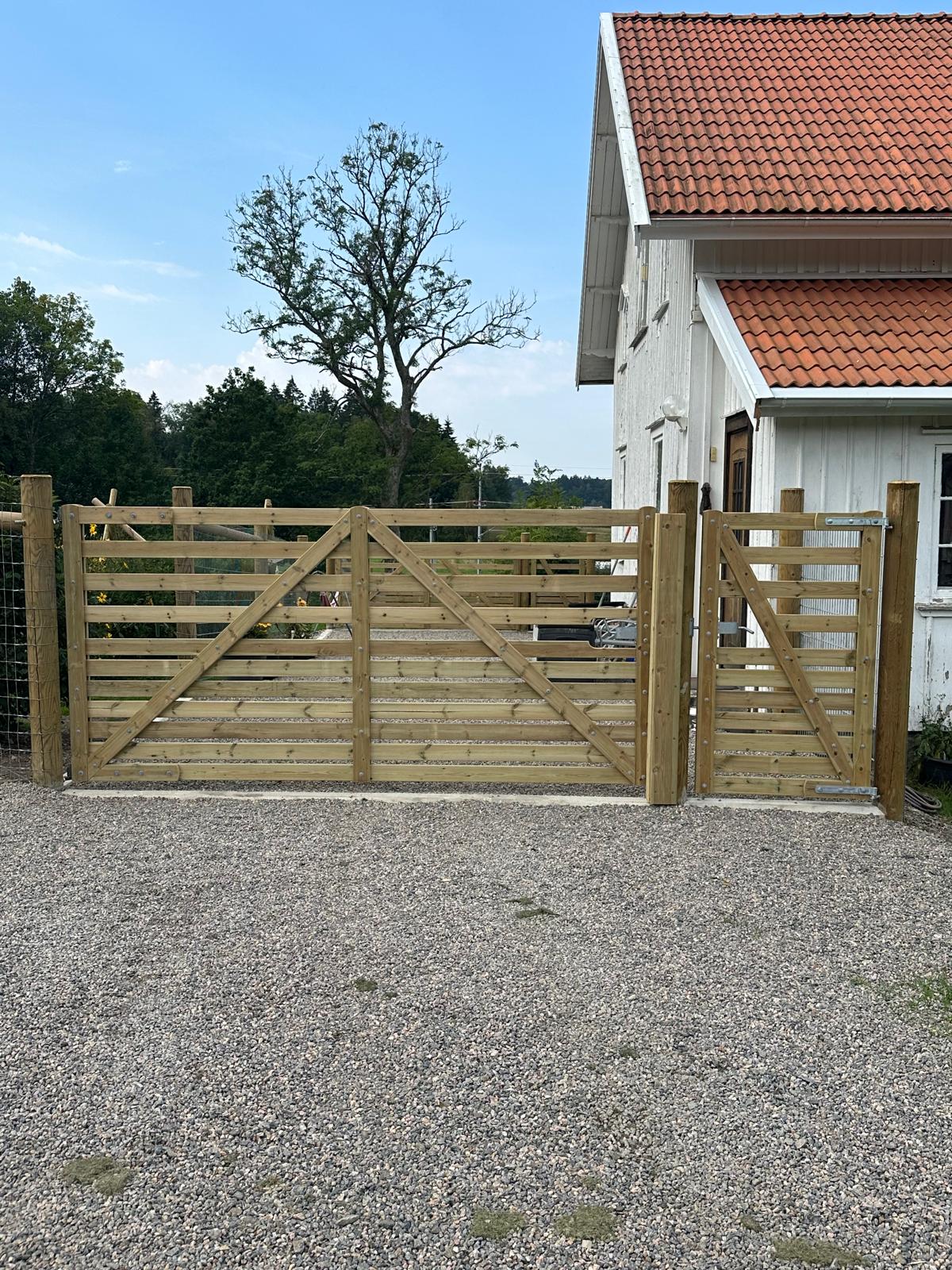 Wooden gates