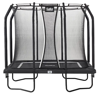 Salta Premium Black Edition rektangulär Ø305x214 cm inkl. skyddsnät Svart m. omlottingång