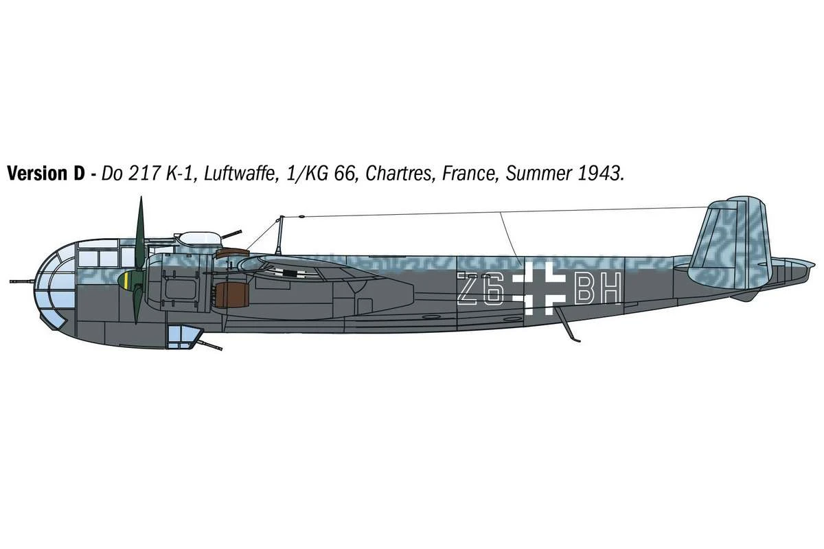 Dornier Do 217 K1/K2 m. Fritz-X styrda bomber 1/72 - 6
