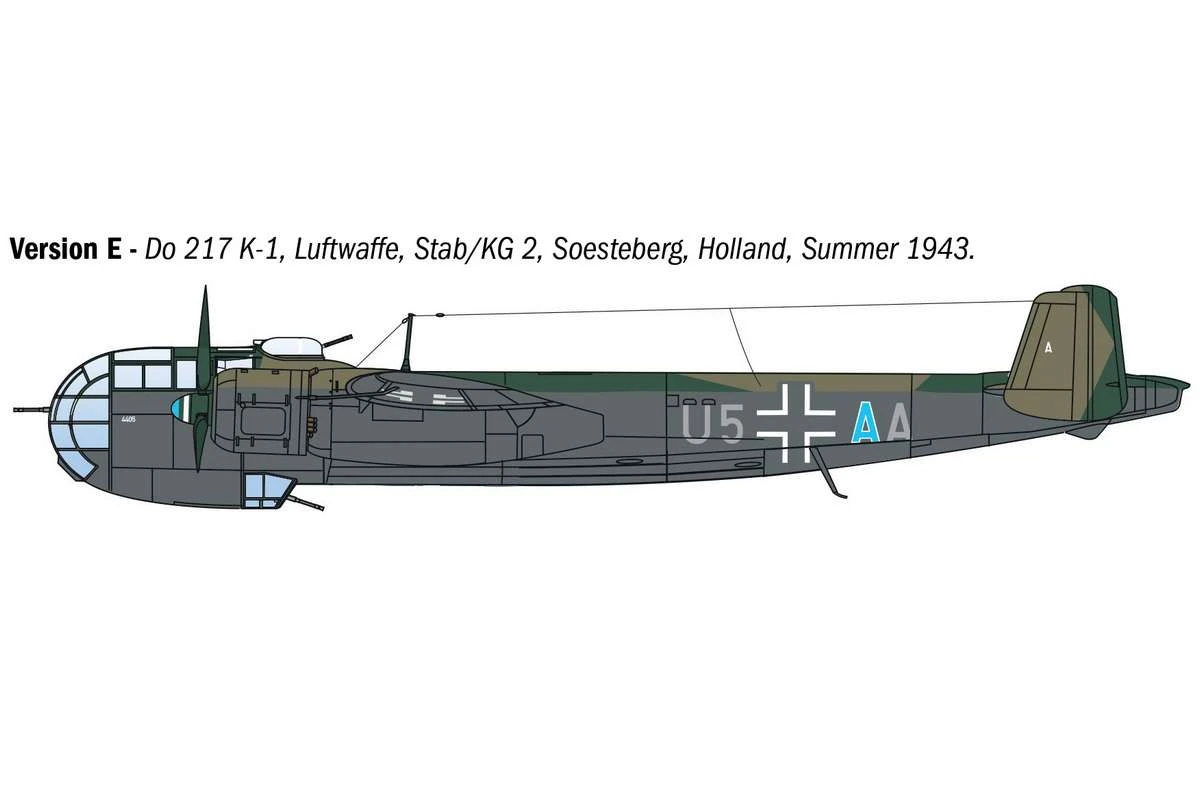 Dornier Do 217 K1/K2 m. Fritz-X styrda bomber 1/72 - 7