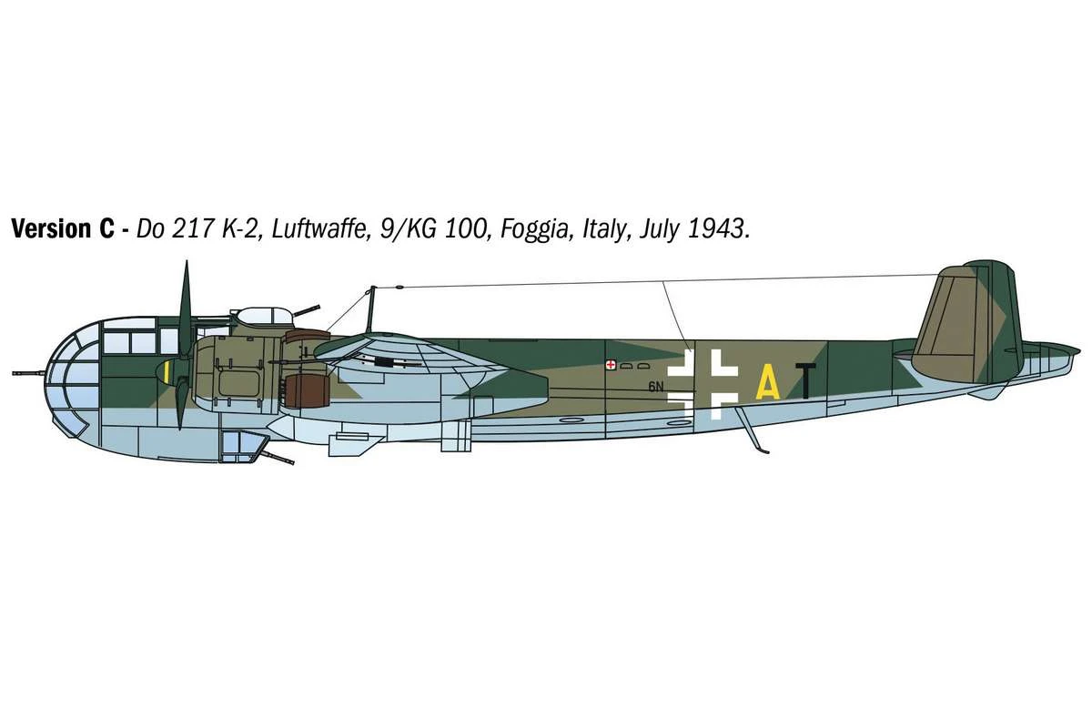 Dornier Do 217 K1/K2 m. Fritz-X styrda bomber 1/72 - 5