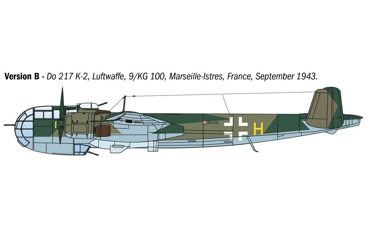 Dornier Do 217 K1/K2 m. Fritz-X styrda bomber 1/72 - 4