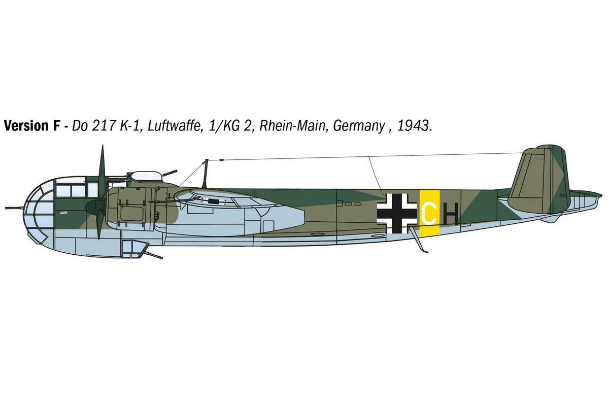 Dornier Do 217 K1/K2 m. Fritz-X styrda bomber 1/72 - 8