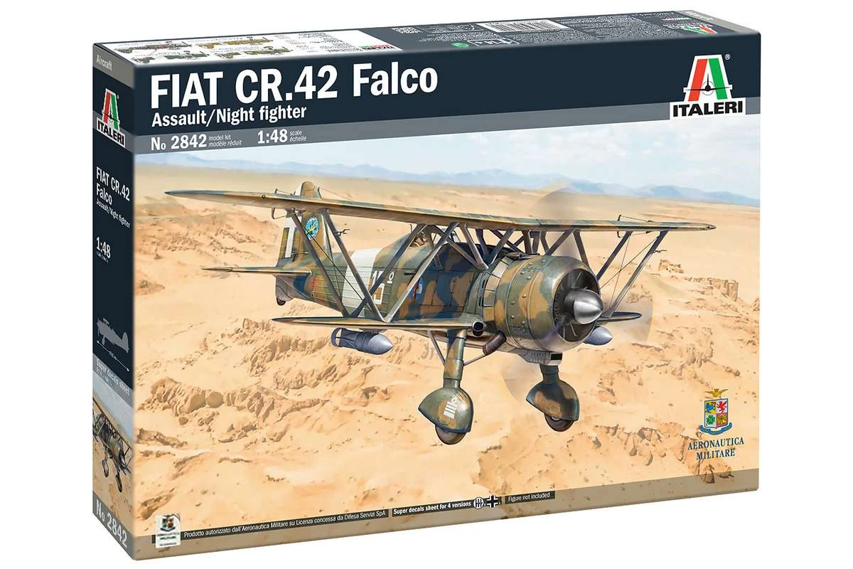 FIAT CR.42 Falco Anfalls-/Nattjaktplan 1/48