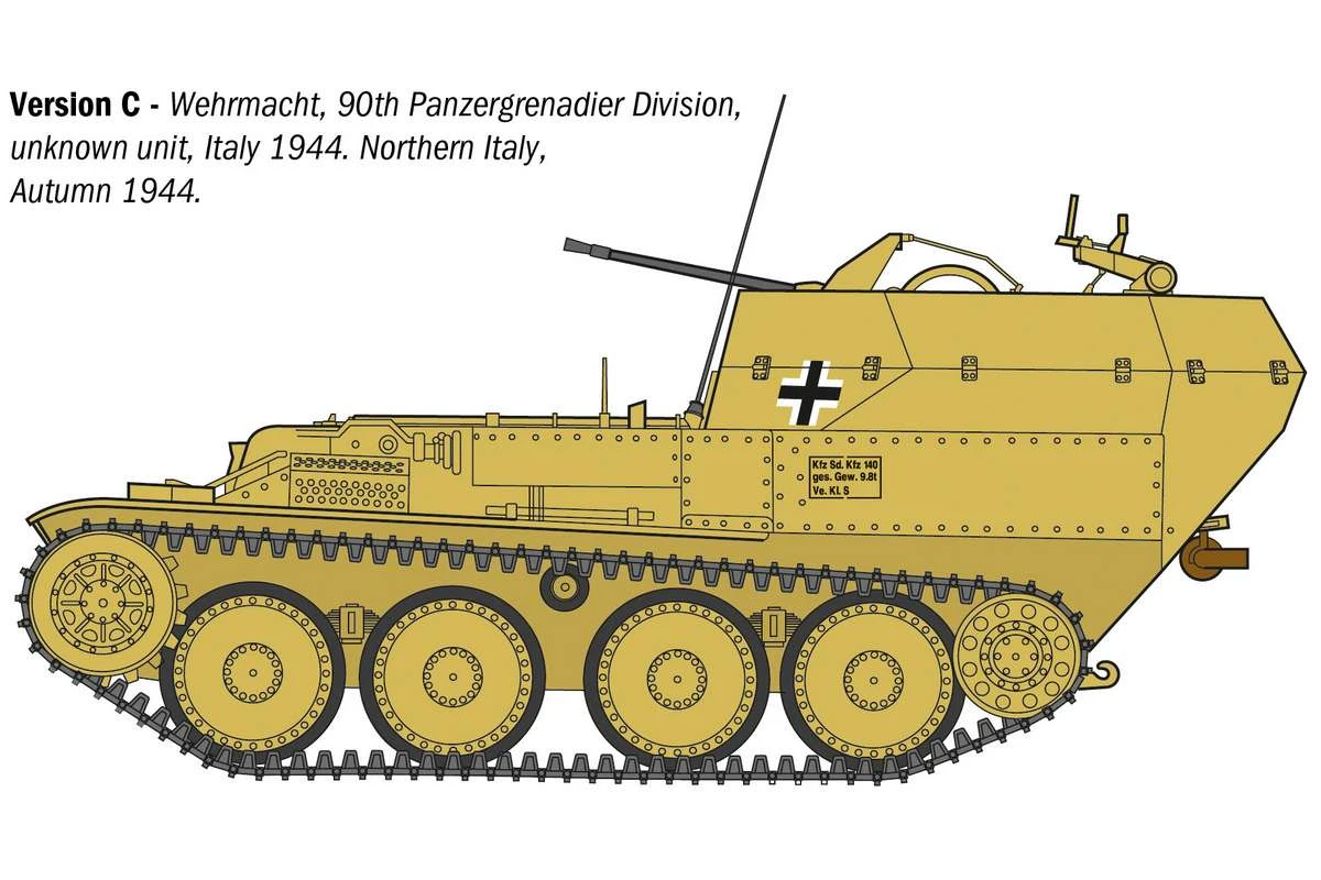 Sd.Kfz 140 Luftvärnskanonvagn 38 Gepard - 4