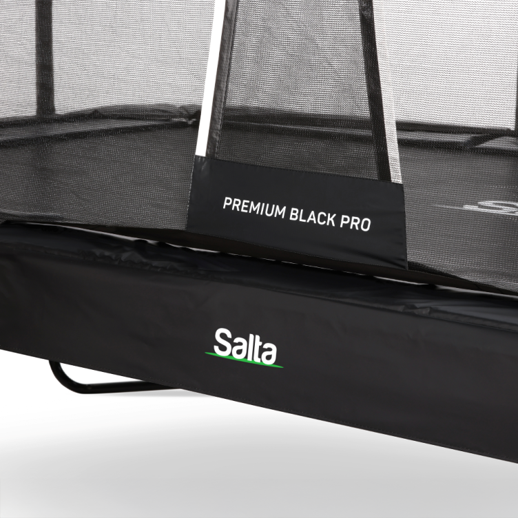 Salta Premium Edition PRO Rektangulär 400x260 cm inkl. skyddsnät Svart omlott ingång - INKL FRAKT! - 3