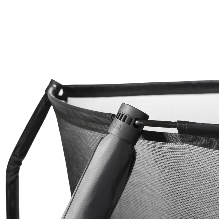 Salta Premium Edition PRO Rektangulär 460x280 cm inkl. skyddsnät Svart omlott ingång - INKL FRAKT! - 6