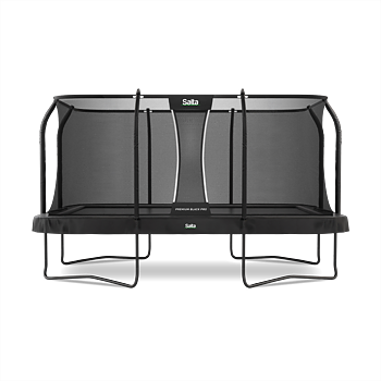 Salta Premium Edition PRO Rektangulär 460x280 cm inkl. skyddsnät Svart omlott ingång - INKL FRAKT!