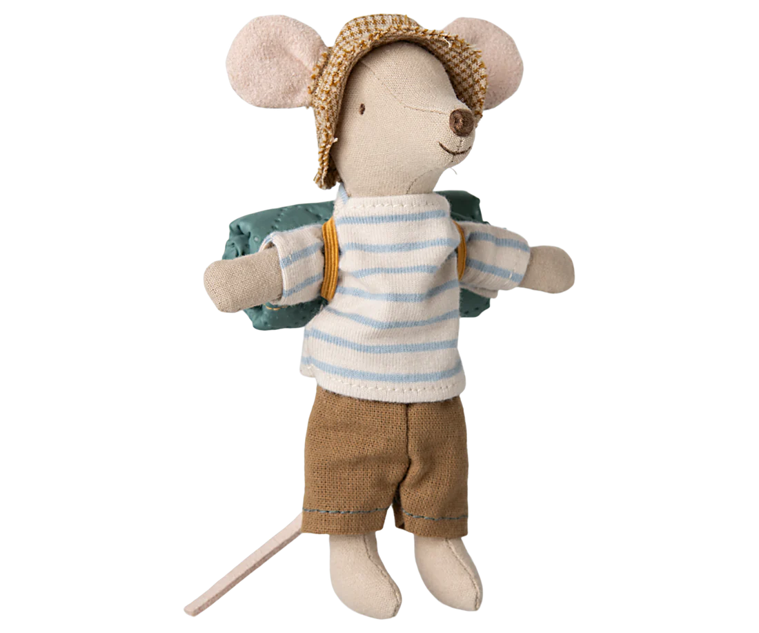 Maileg - Hiker mouse, Big brother - Stripes