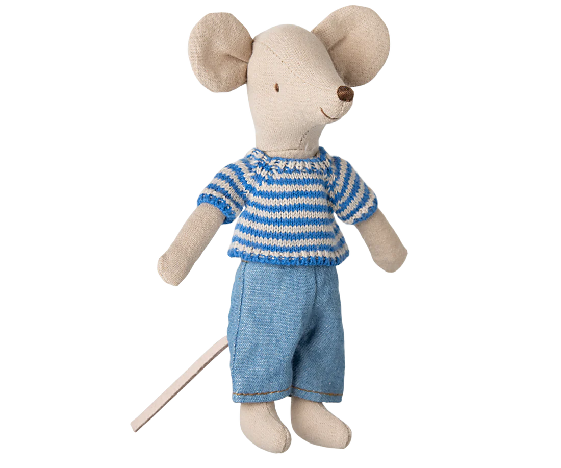 Maileg - Knitted sweater and pants, Big brother mouse - 3