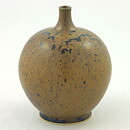 Lasse Östman (1976) Unique Brown/Blue Swelling Vase 15 cm