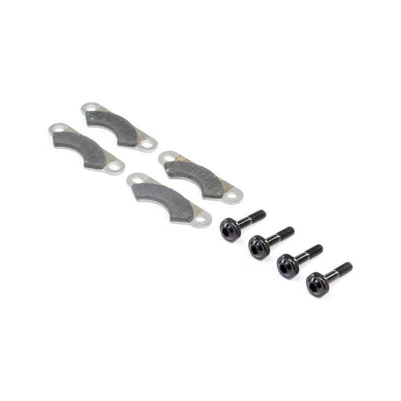 TLR Brake Pads and Screws (4): 8IGHT-X