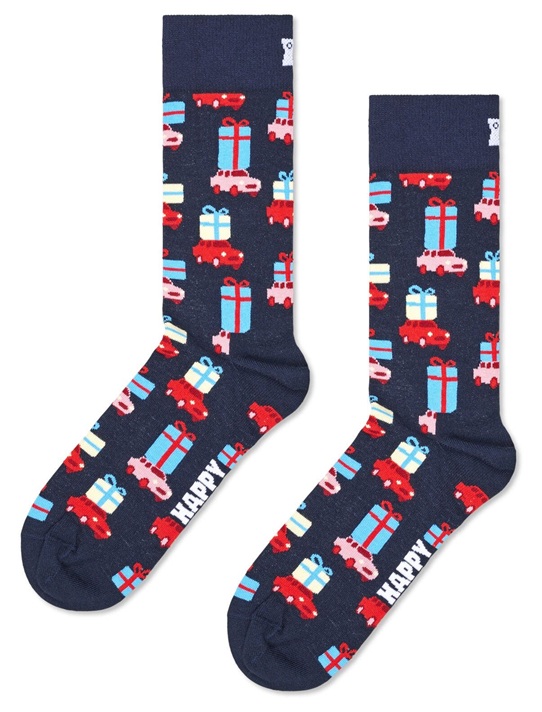 3-Pack Happy Socks Holiday Navy Socks Gift Set - 5