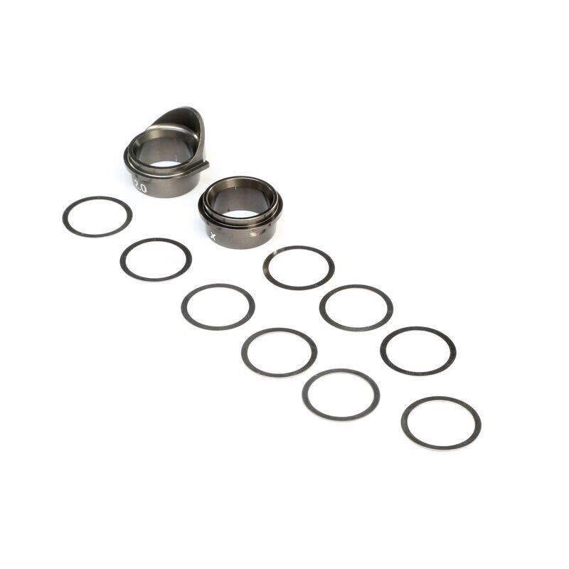 TLR Rear Gearbox Bearing Inserts Aluminum: 8X, 8XE