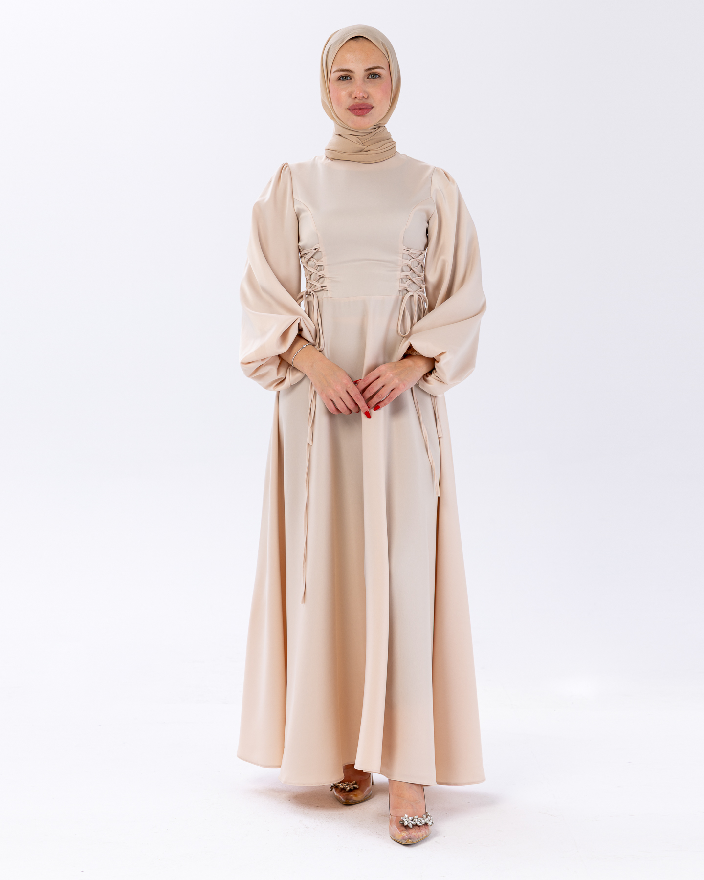 Party dress - Beige - 4