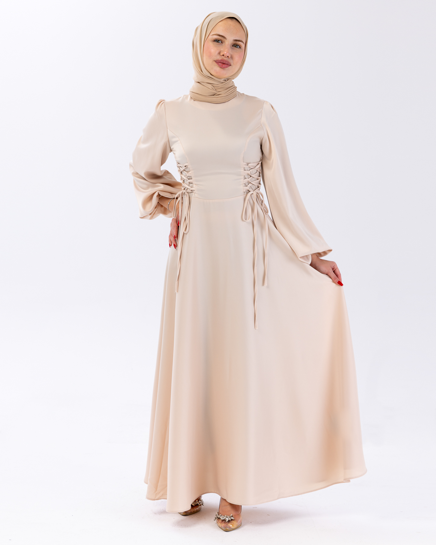 Party dress - Beige - 7