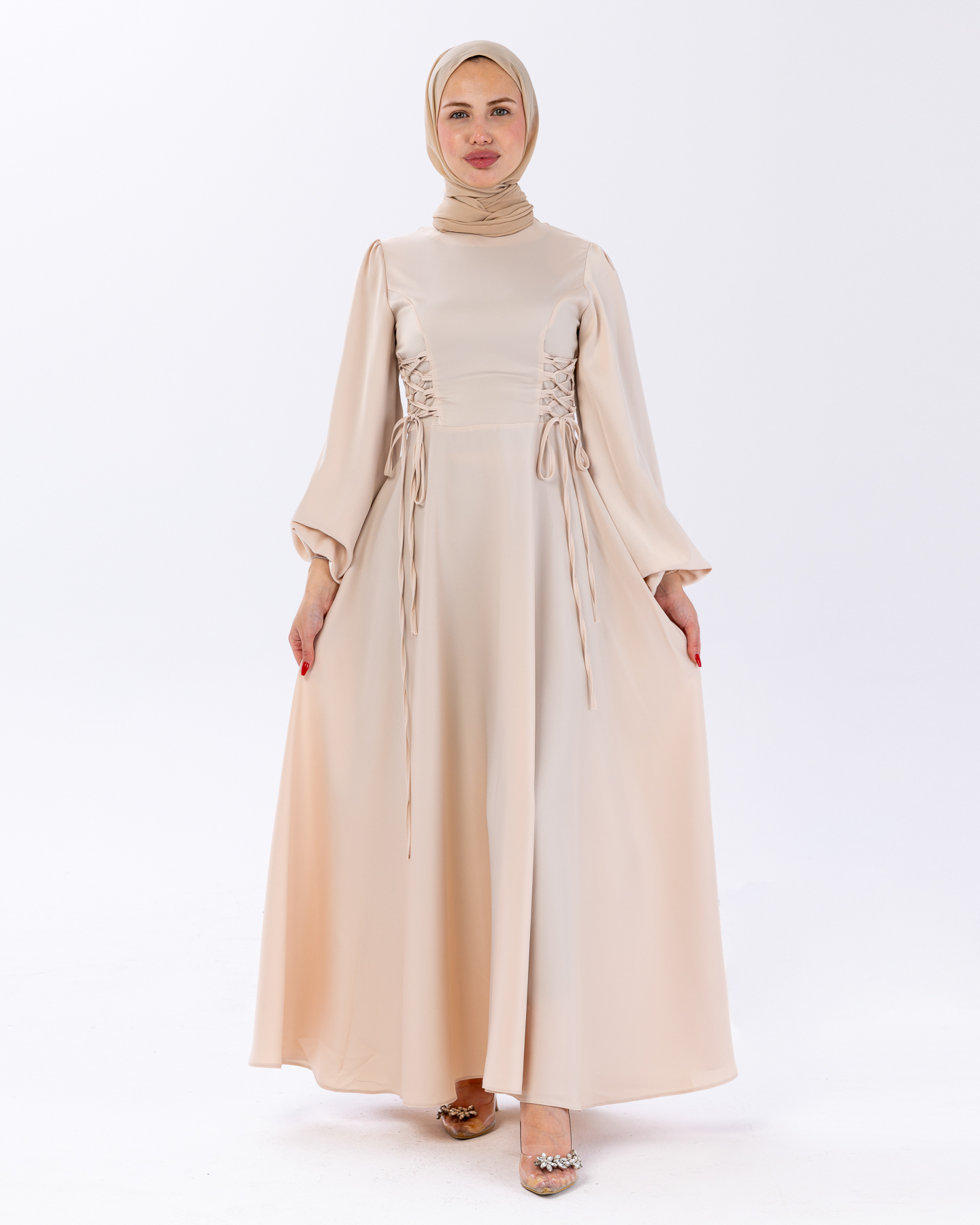 Party dress - Beige - 3