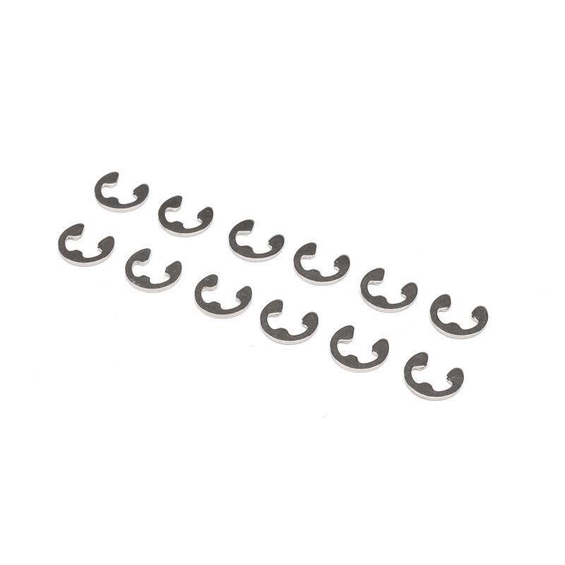 LOSI E-Clips, 4mm (12): 8X, 8XE