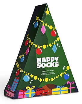 3-Pack Happy Socks Holiday Tree Socks Gift Set