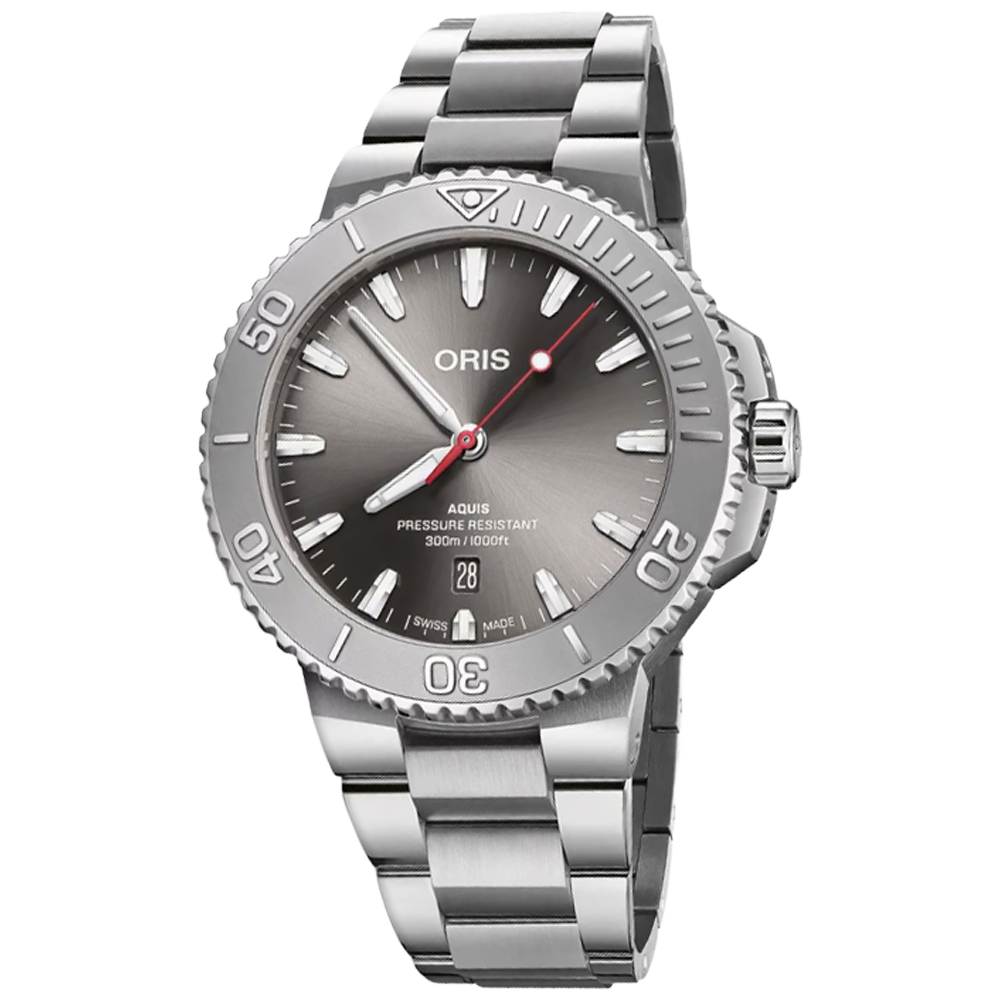 01 733 7789 4153-07 8 23 04PEB Oris Aquis Date Relief 43,5