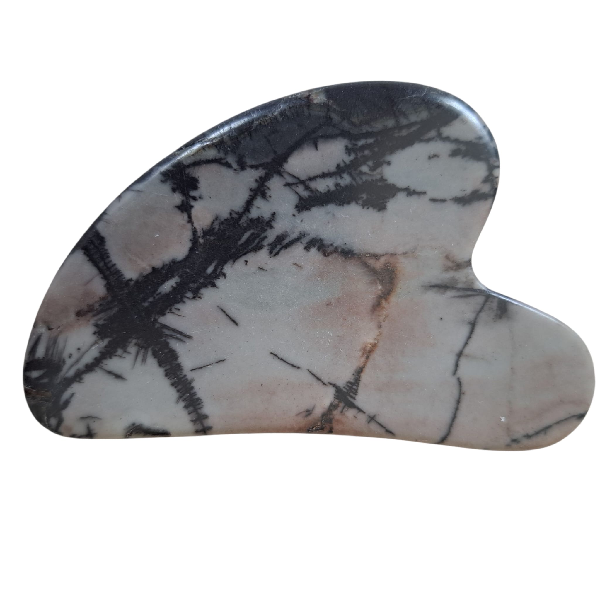 Heart Shaped Gua Sha  Massager, Picasso Stone - 6