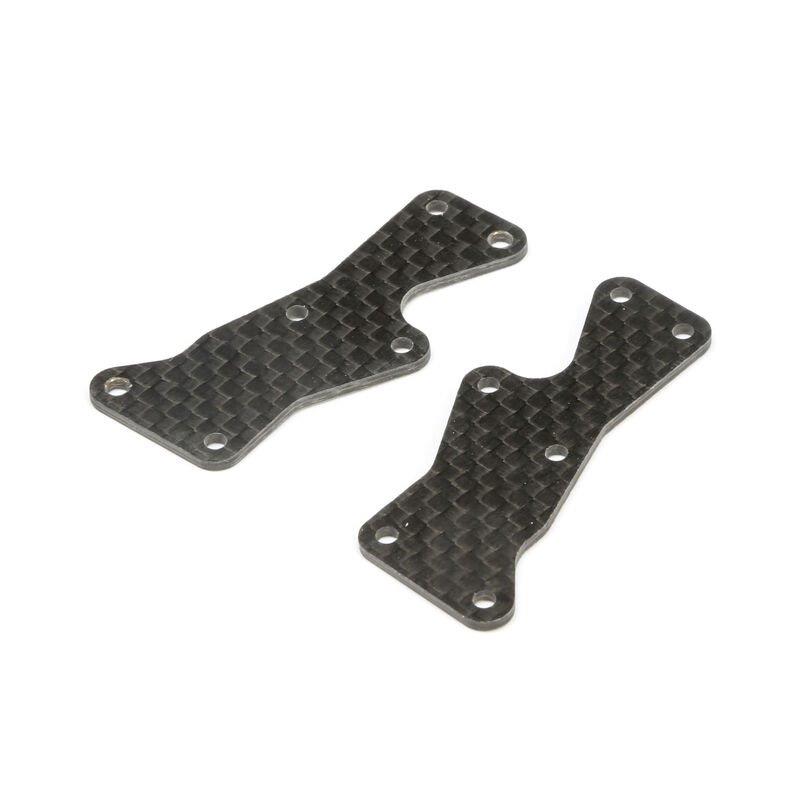 TLR Front Arm Inserts Carbon: 8X