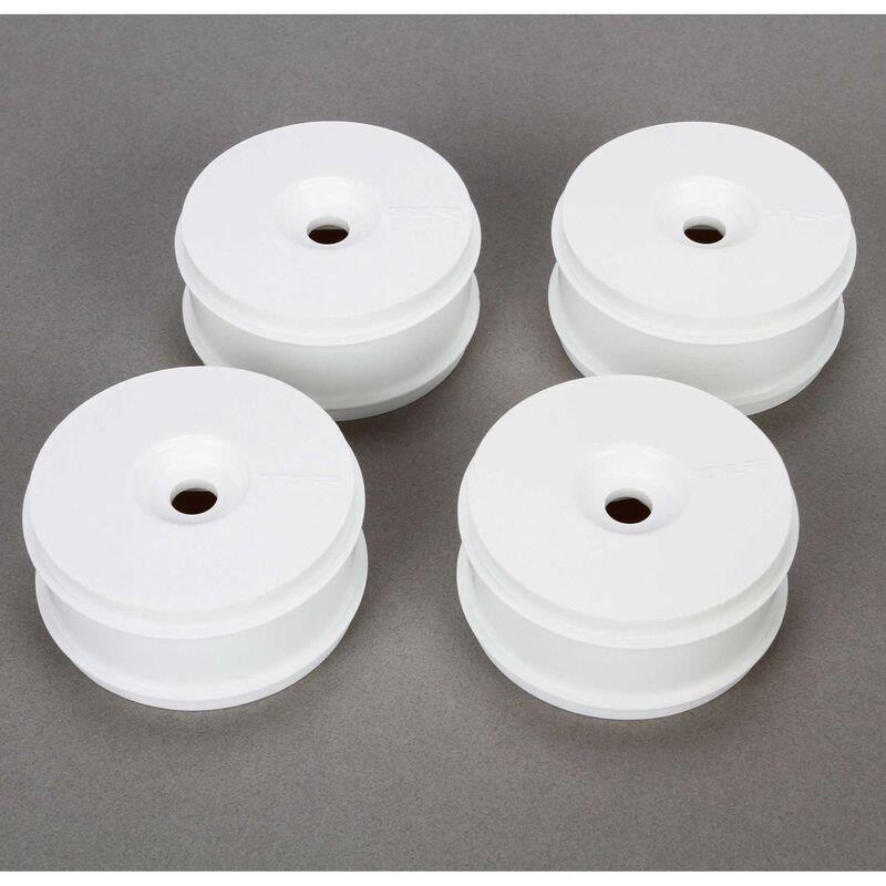 TLR 1/8 Front/Rear Buggy 3.3 Wheels, 17mm Hex, White (4): 8IGHT 3.0