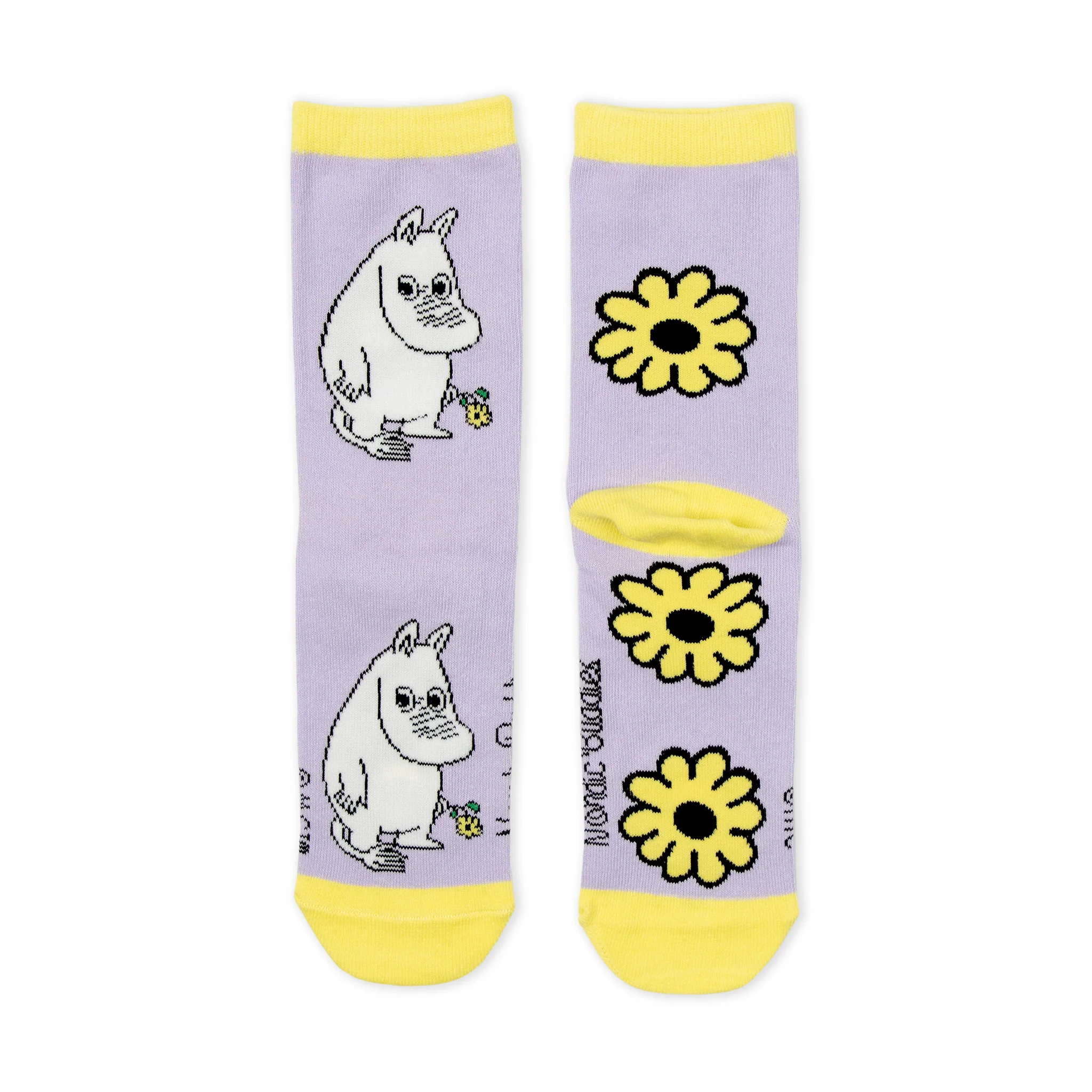 Mumin Damstrumpor - Mumintrollet Blomma Lila
