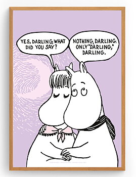 Mumin Affisch 30x40 cm - Kärlek