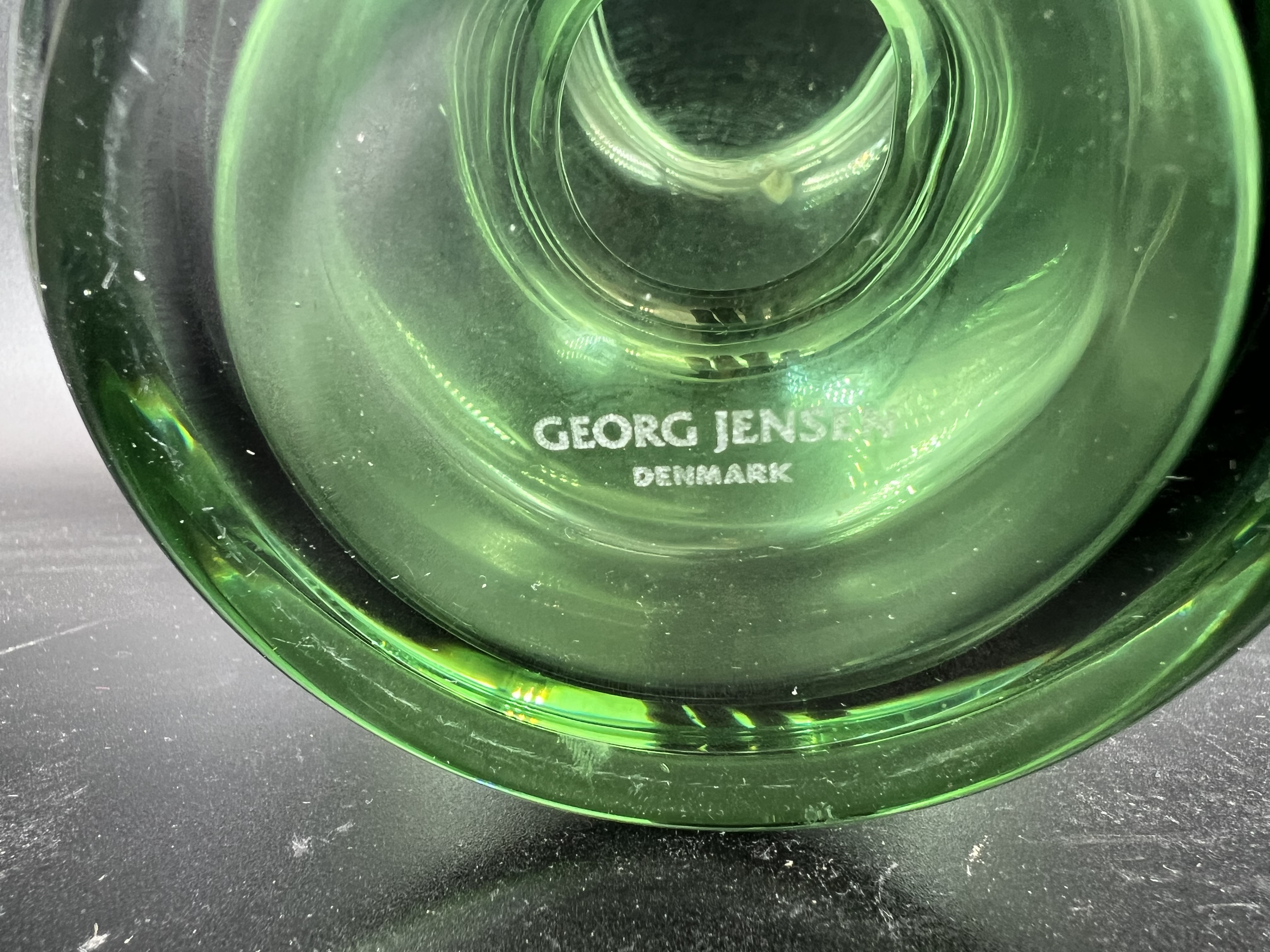 アルフレッド・ヘベルリGeorg Jensenのために、花瓶、ガラス、デンマーク - 5